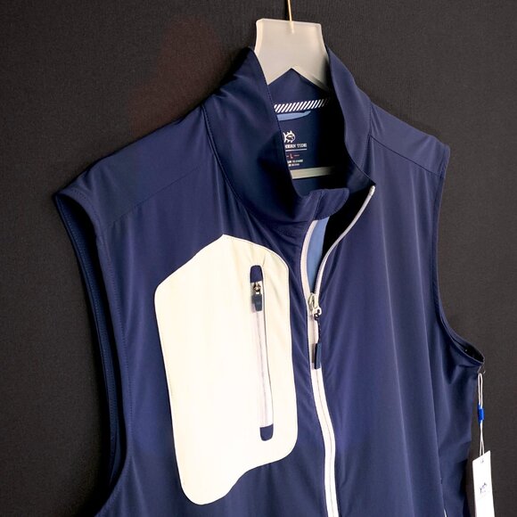 SOUTHERN TIDE Bowline Performance Vest Color- DRESS BLUE Size - MED - NWT - Picture 2 of 7